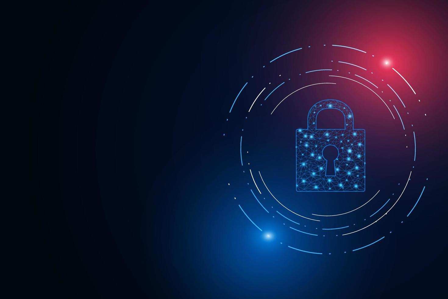 Cyber security technology concept , Shield With Keyhole icon  , personal data , vector