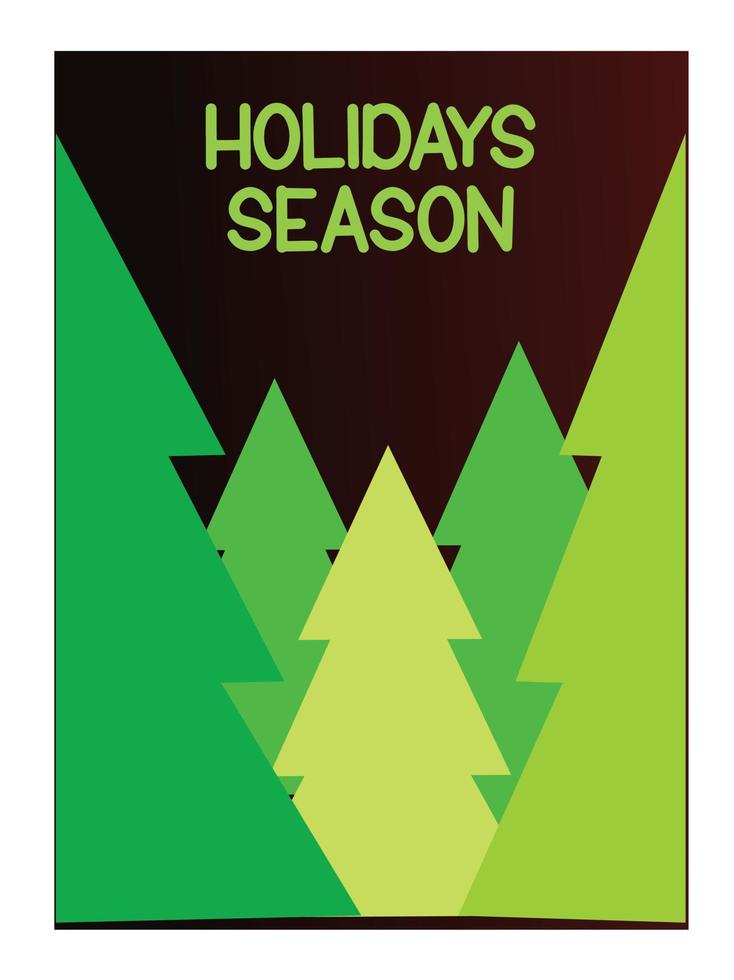 happy holidays in this winter season vector