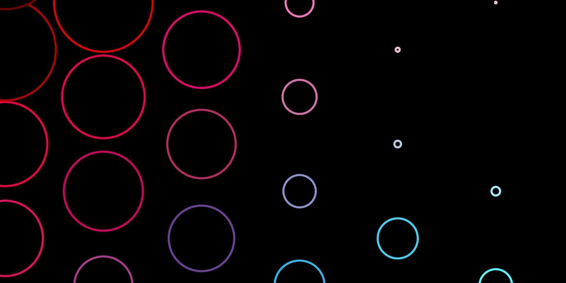 Dark Blue, Red vector template with circles.