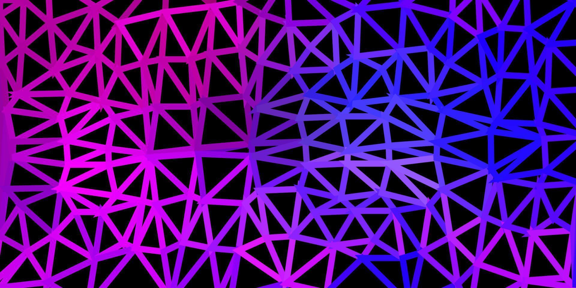 Light purple, pink vector abstract triangle backdrop.