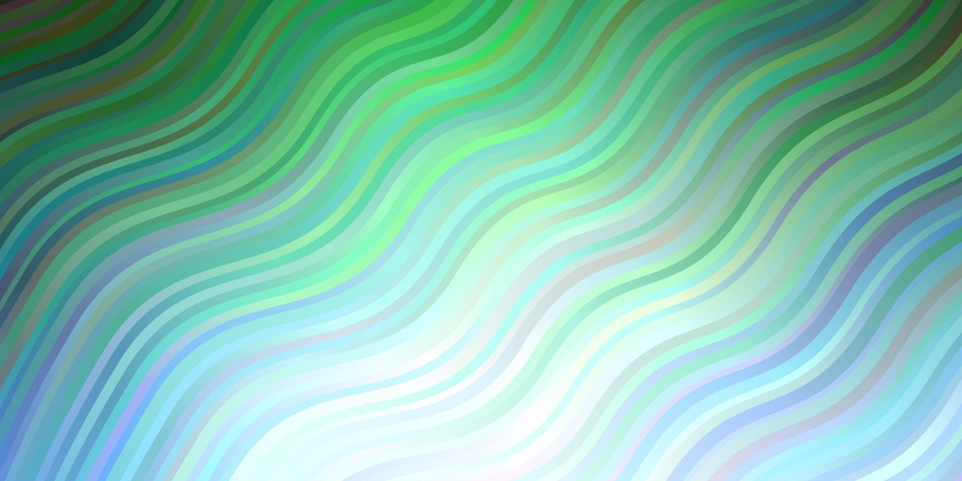Light Blue, Green vector texture with curves.