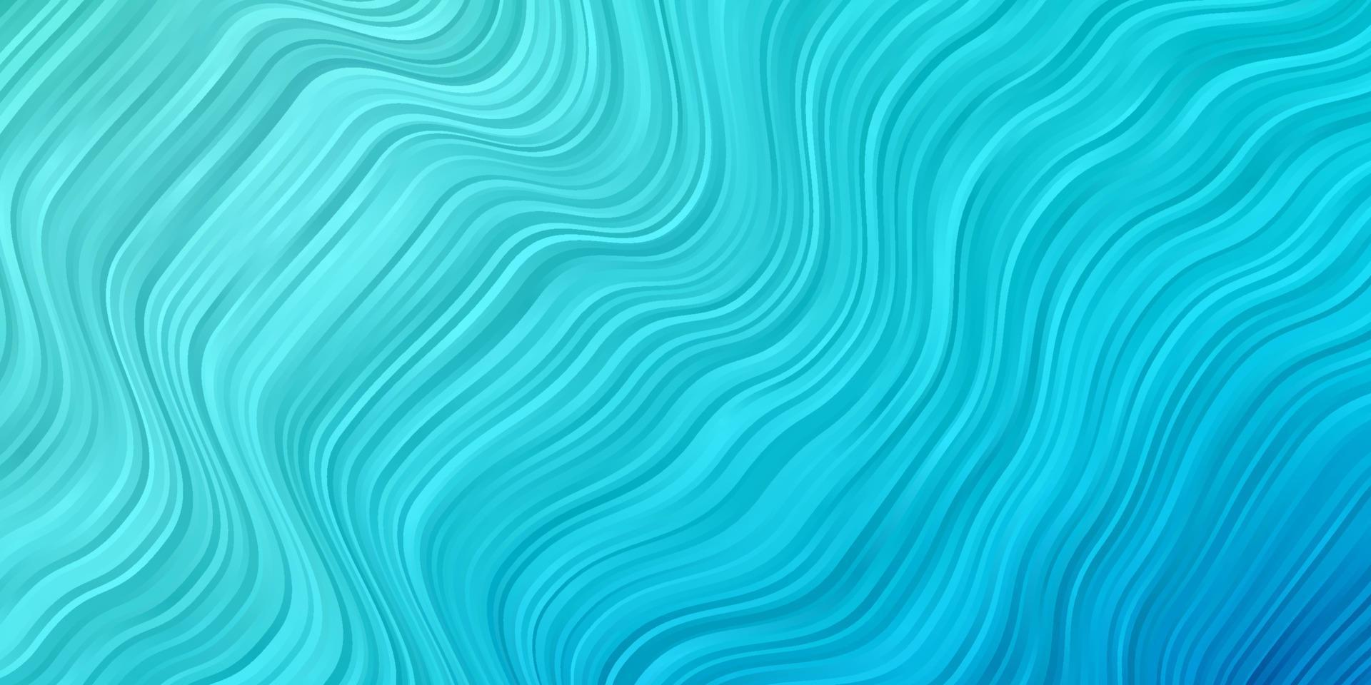 Light Blue, Green vector template with curved lines.