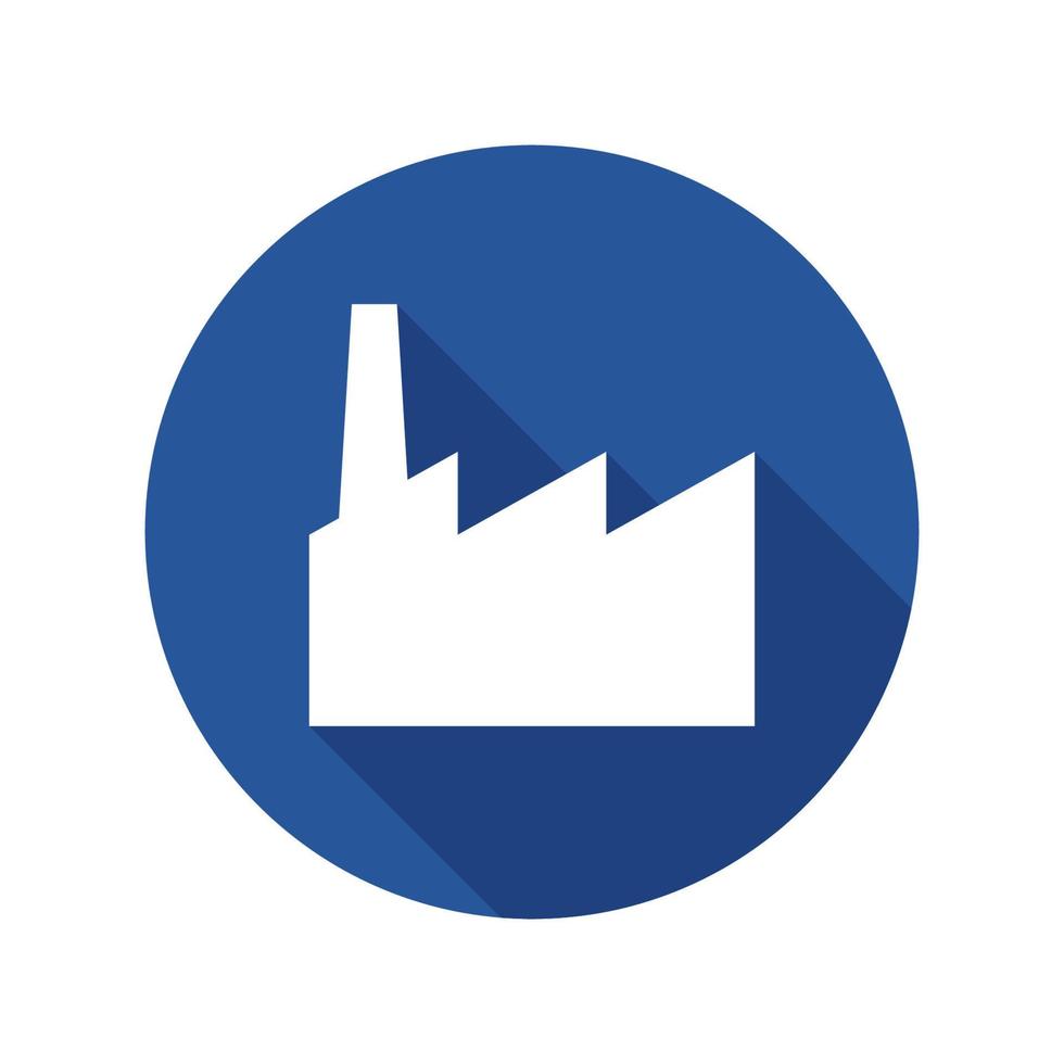 Industrial factory flat icon vector