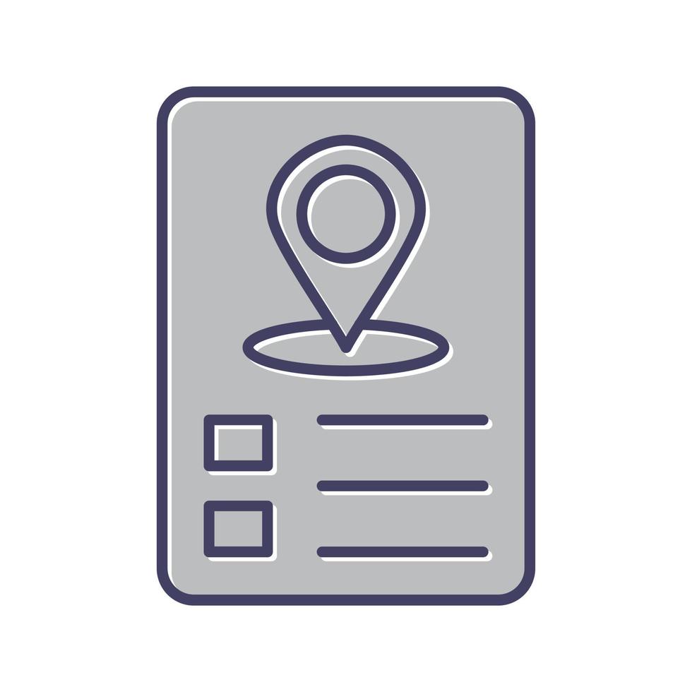 Itinerary Vector Icon