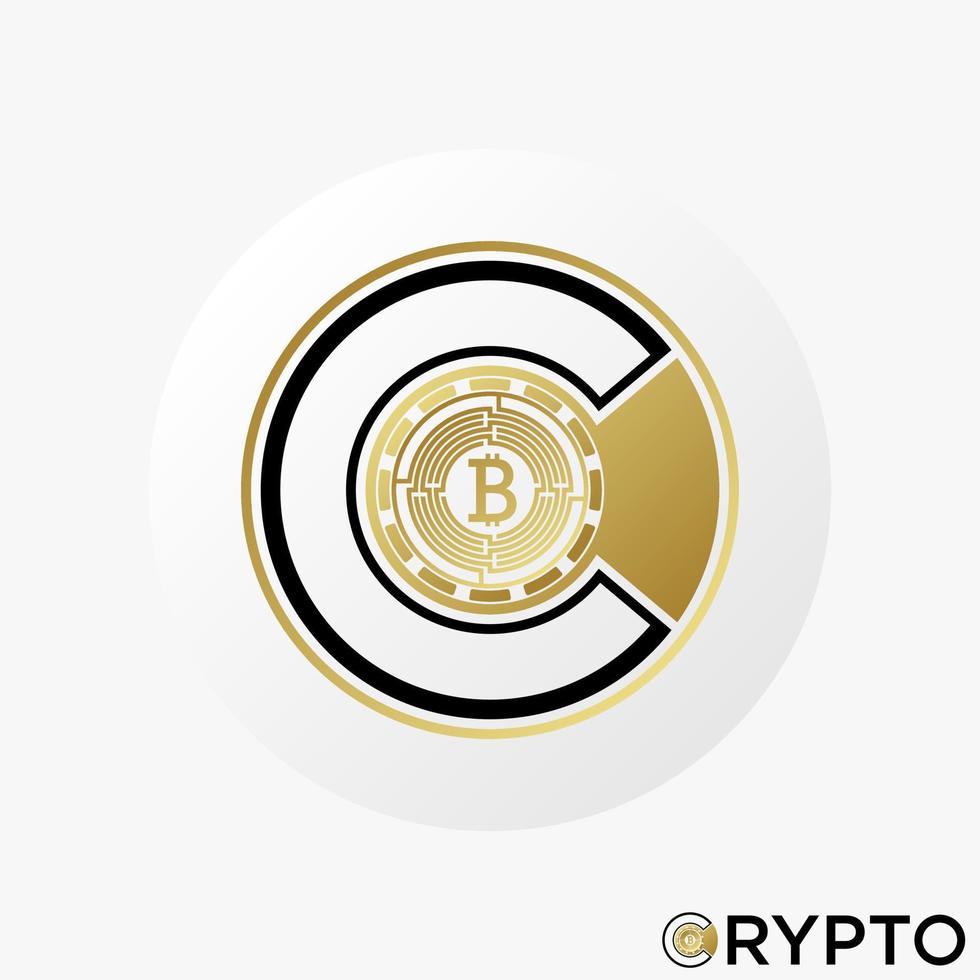 Simple and unique letter or word C and B font like crypto coin image graphic icon logo design abstract concept vector stock. Can be used as symbol related to trading or money