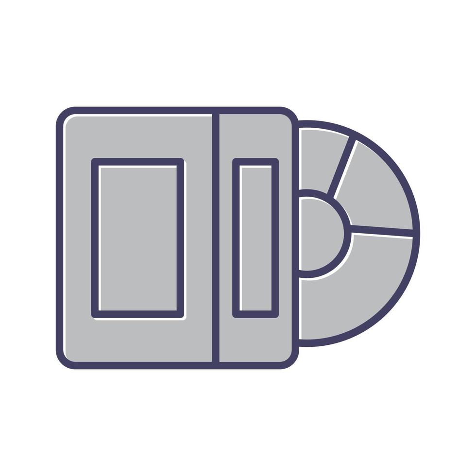 icono de vector de disco compacto