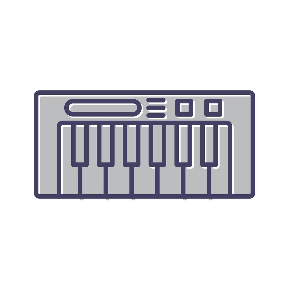 icono de vector de piano