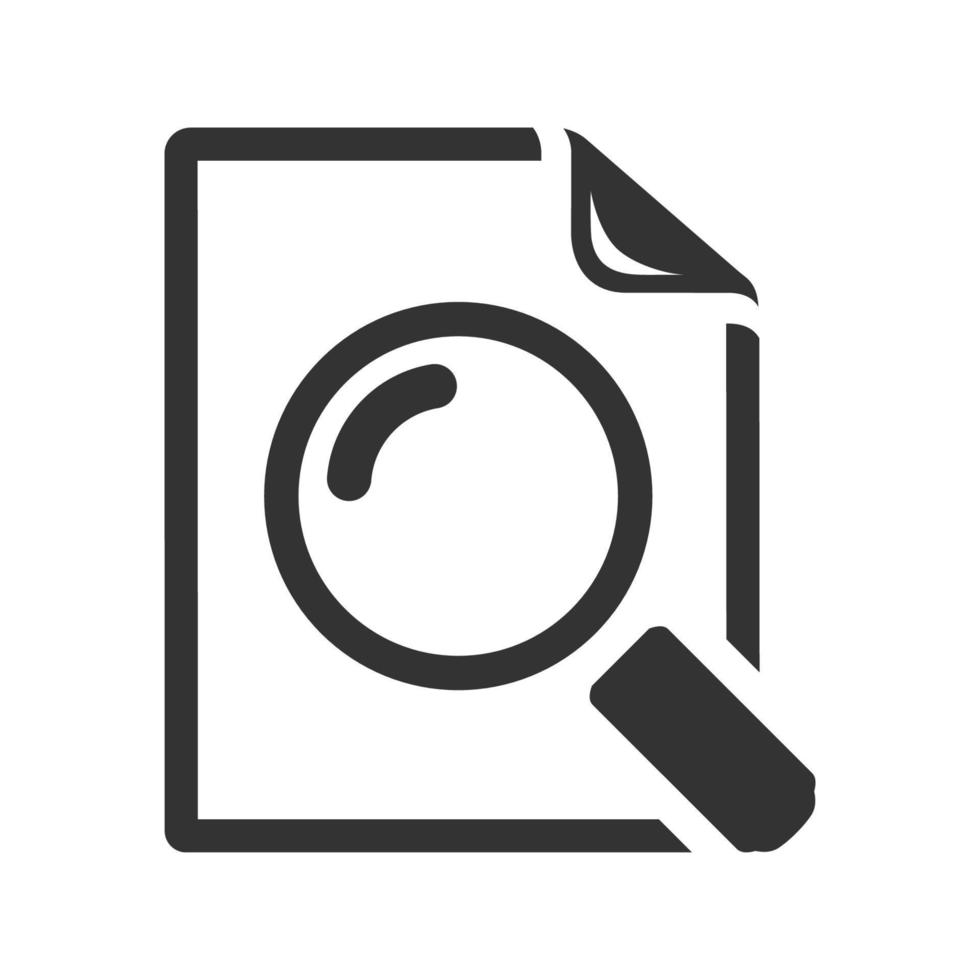 Black and white icon magnifier vector