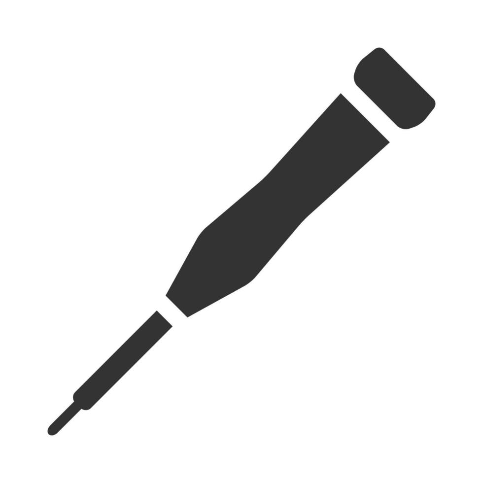 Black and white icon screwdriver vector