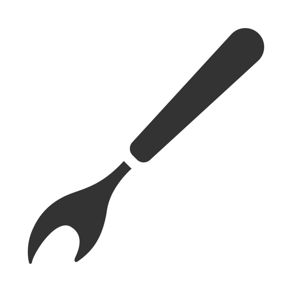 Black and white icon seam ripper vector