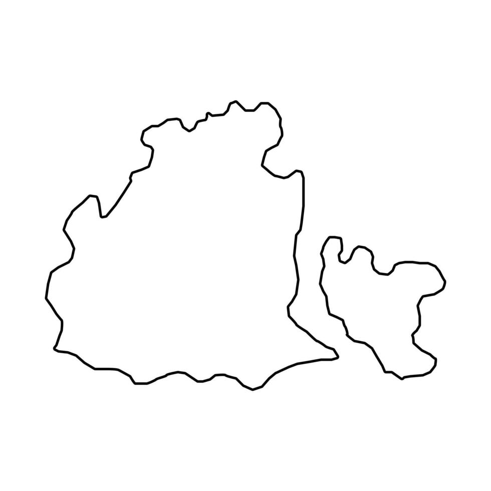 mapa de obwalden, cantones de suiza. ilustración vectorial vector