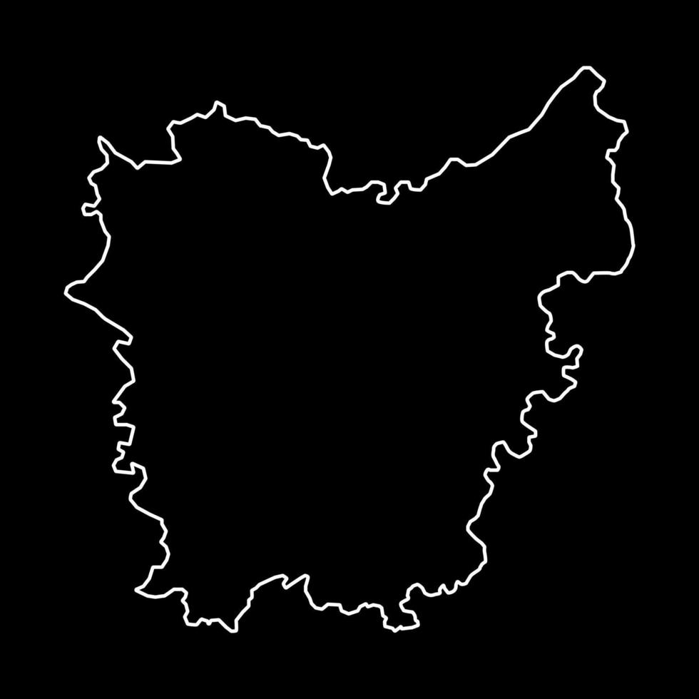 mapa de la provincia de flandes oriental, provincias de bélgica. ilustración vectorial vector
