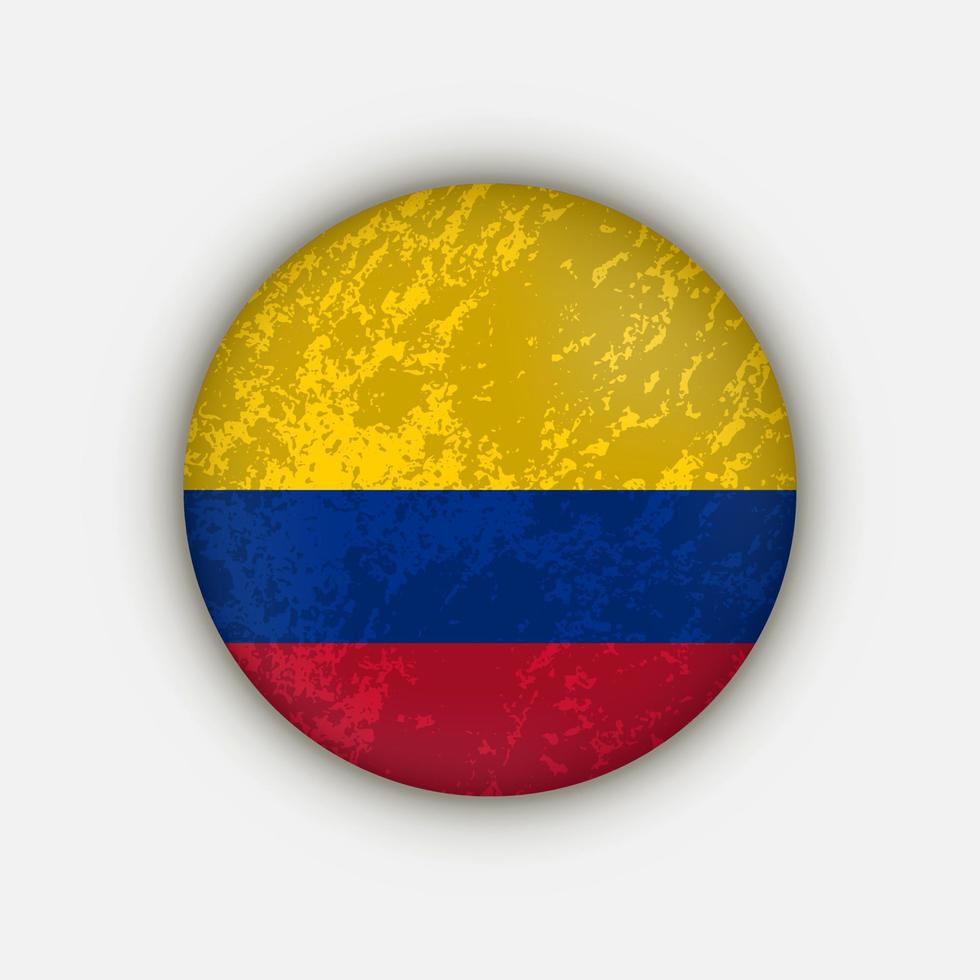Country Colombia. Colombia flag. Vector illustration.
