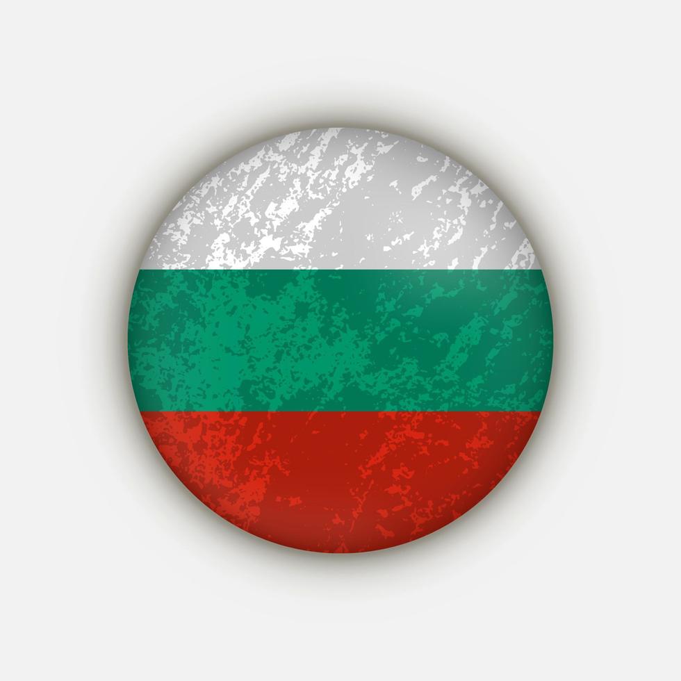 país bulgaria. bandera de bulgaria ilustración vectorial vector