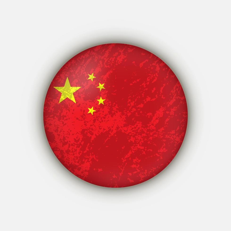 China del país. bandera china ilustración vectorial vector