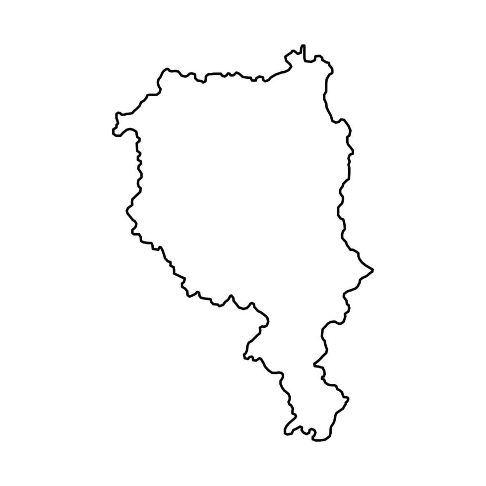 mapa de ticino, cantones de suiza. ilustración vectorial vector