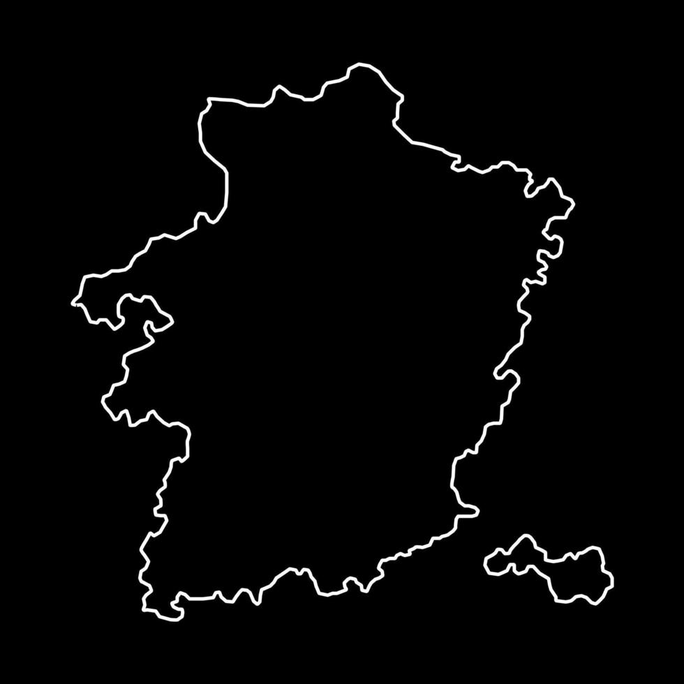 mapa de la provincia de limburgo, provincias de bélgica. ilustración vectorial vector