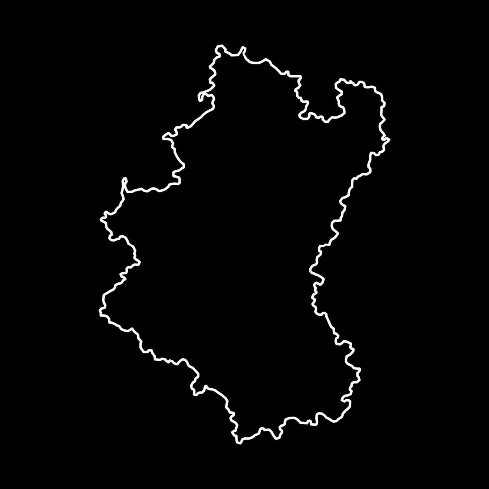 mapa de bélgica con provincias. ilustración vectorial vector