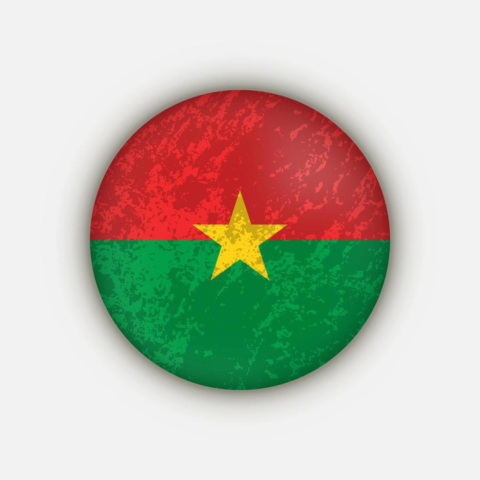 país burkina faso. bandera de burkina faso ilustración vectorial vector