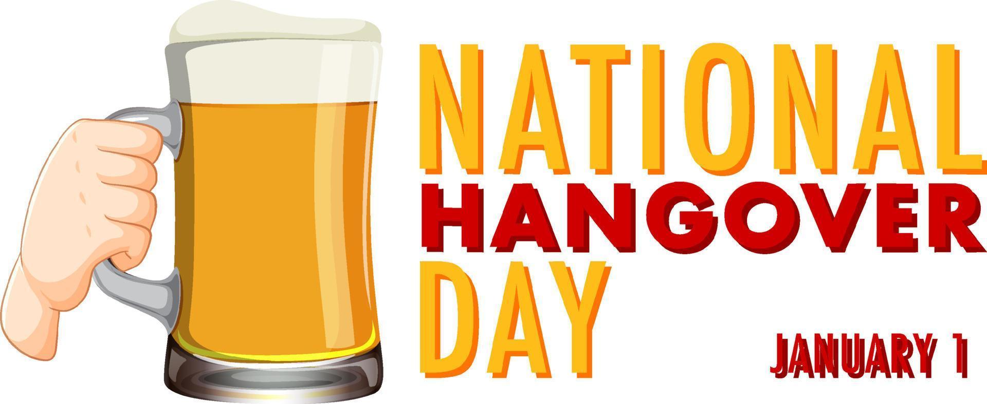 National Hangover Day Banner Design 13999222 Vector Art at Vecteezy