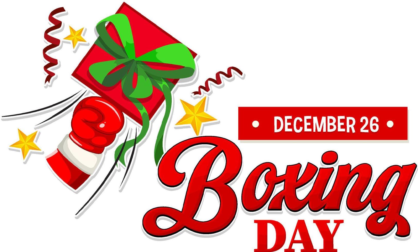 Boxing Day Banner Design vector