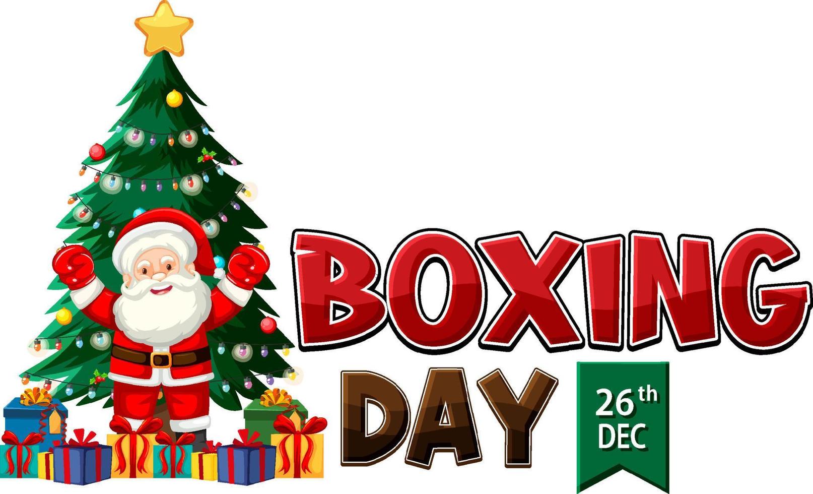 Boxing Day Banner Design vector