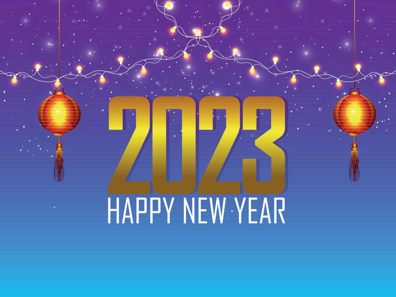 Happy new year 2023 celebration banner vector