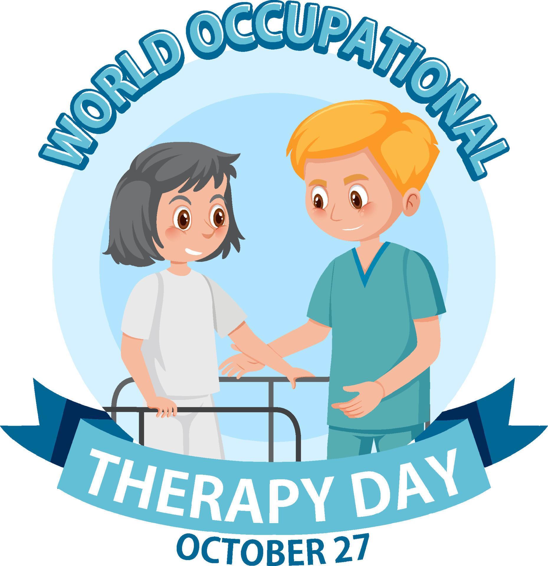 World Occupational Therapy Day Banner Design 13999619 Vector Art at