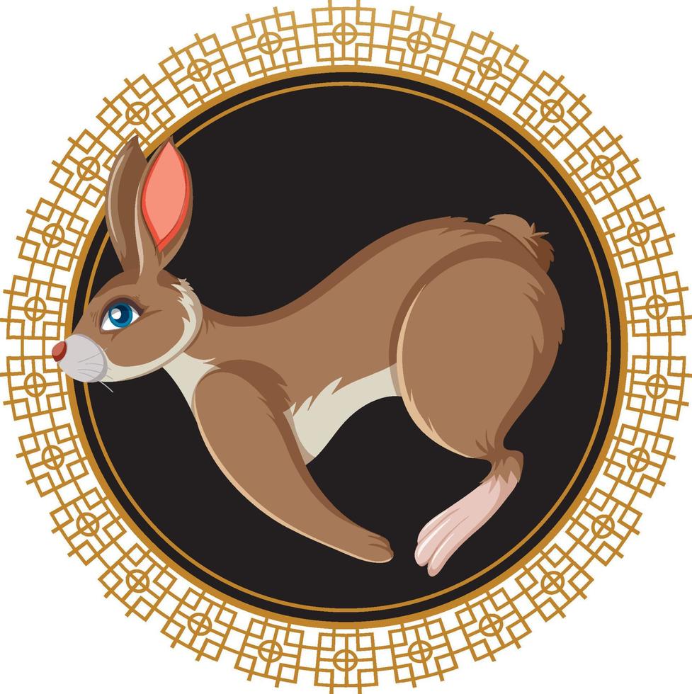 símbolo de conejo del año nuevo lunar chino 2023 vector