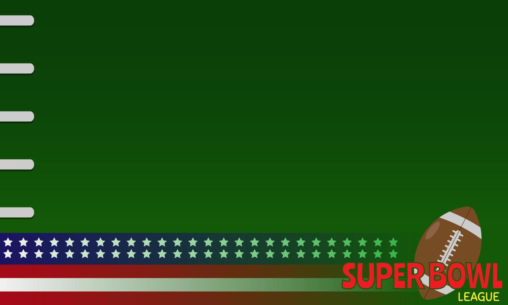 Super bowl background with copy space area vector