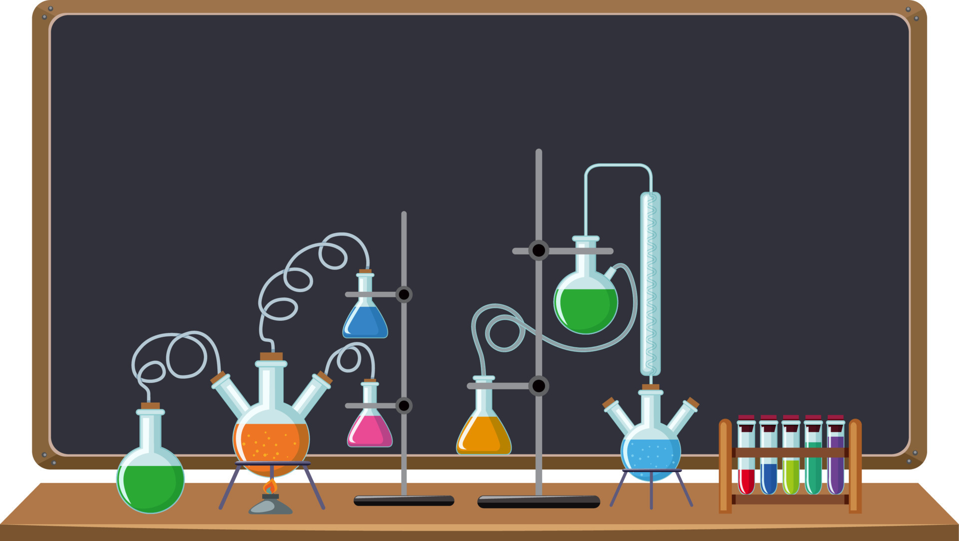 Blank blackboard science banner 13999826 Vector Art at Vecteezy
