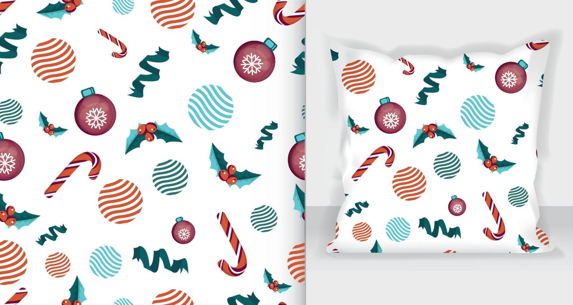 Hand drawn christmas pattern design vector