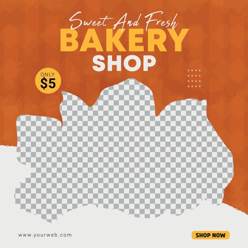Food Social Media Post and Promotion banner Template vector