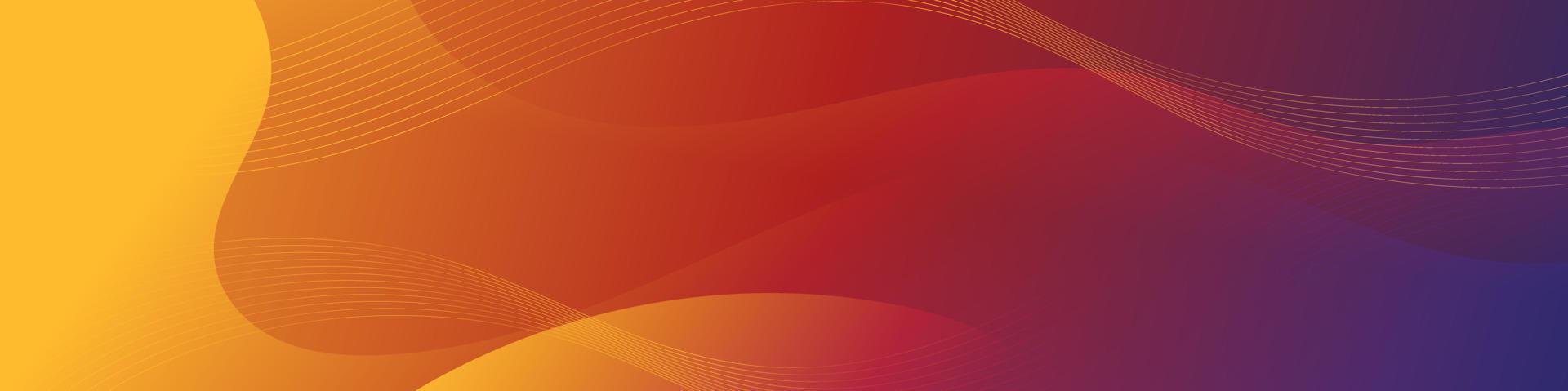 Abstract Orange Fluid Wave Banner Template vector