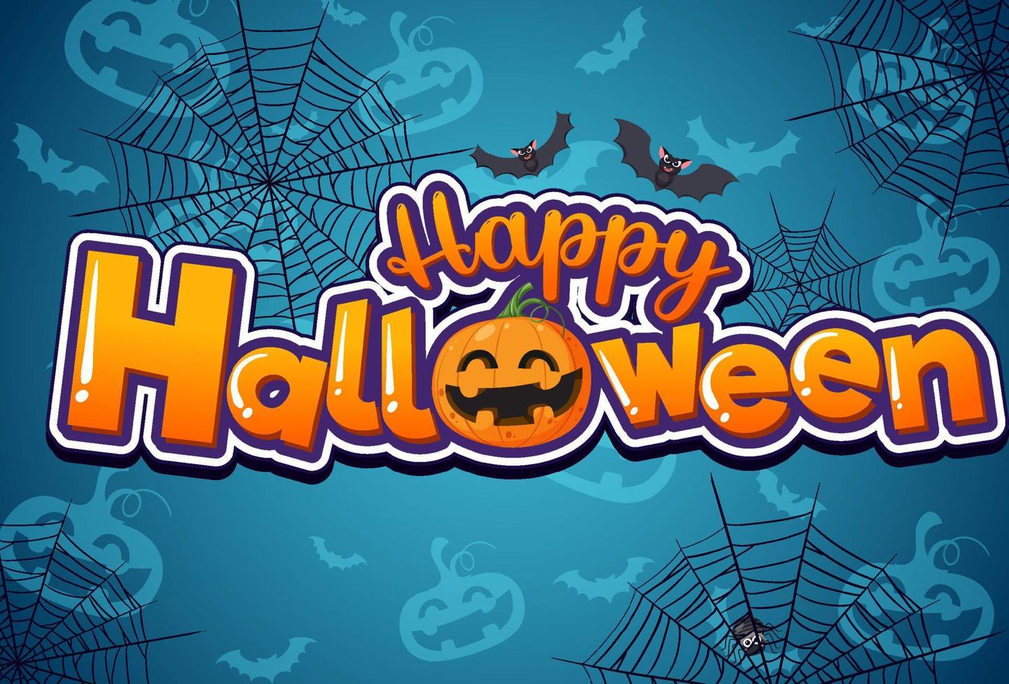 Happy Halloween Poster Template vector