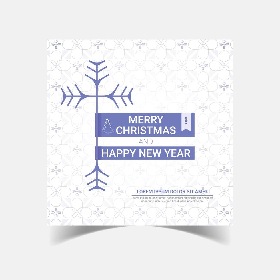 Merry Christmas vector banner design template