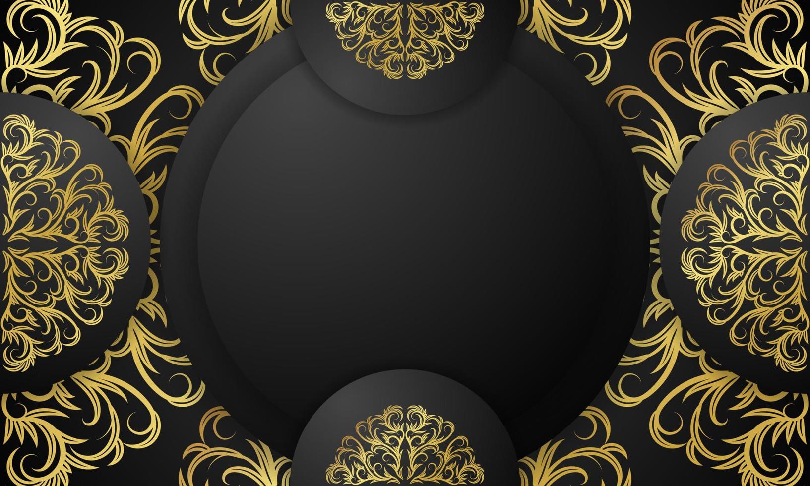 fondo islámico con patrón de oro vintage. - vectores. vector