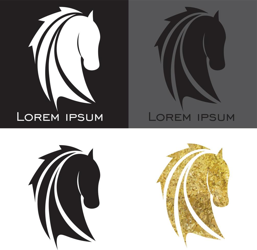 logotipo de caballo mejor logotipo de caballo diseño de caballo creativo logotipo de caballo gratis abstracto y vector