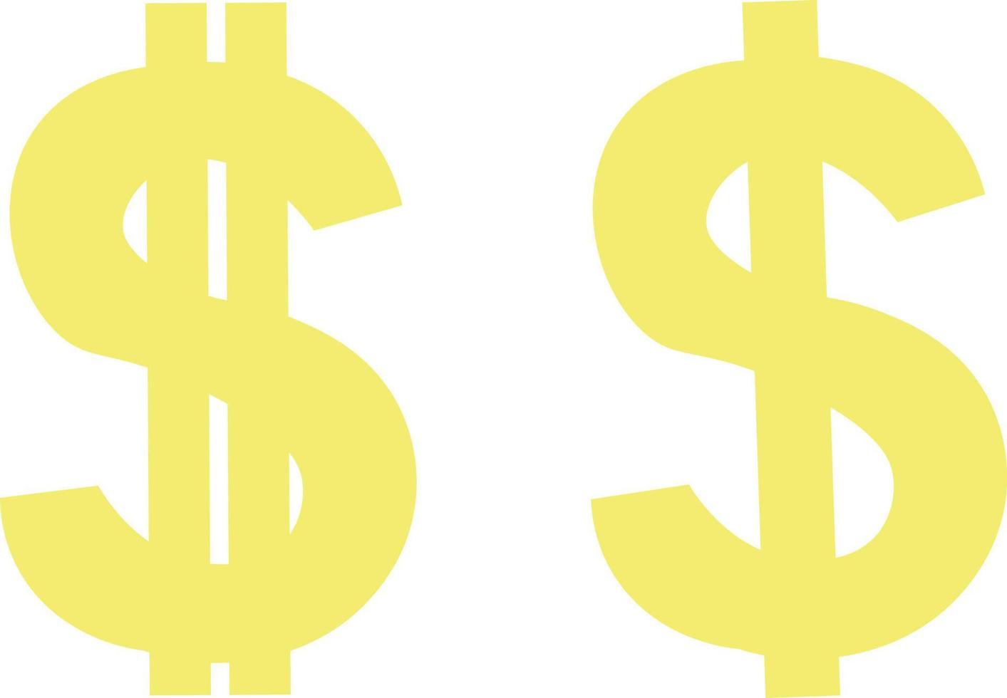 set of cartoon banknotes and coins vector