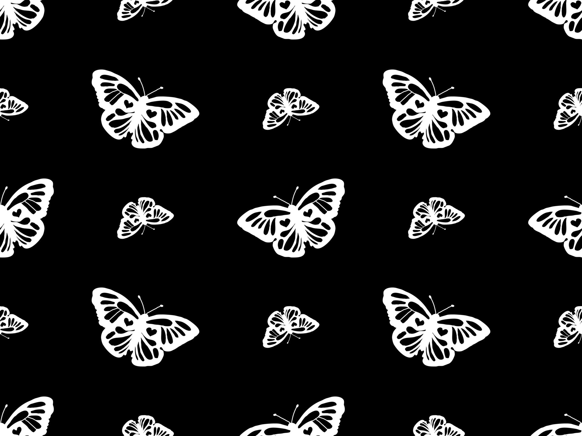 Butterfly cartoon character seamless pattern on black background 14000314  Vector Art at Vecteezy