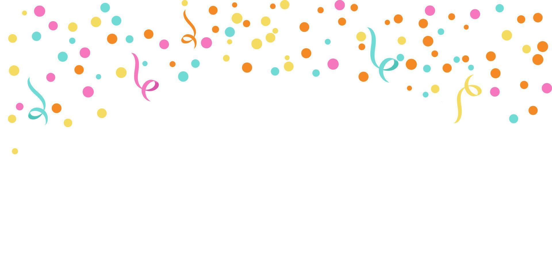 background with confetti vector