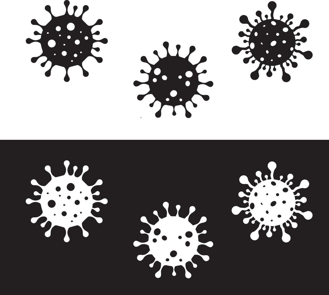 diseño de vector de icono de coronavirus