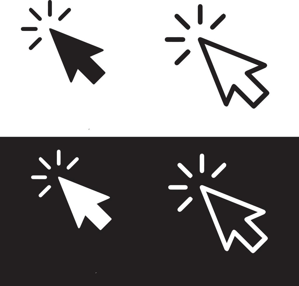 diseño de vector de icono de cursor