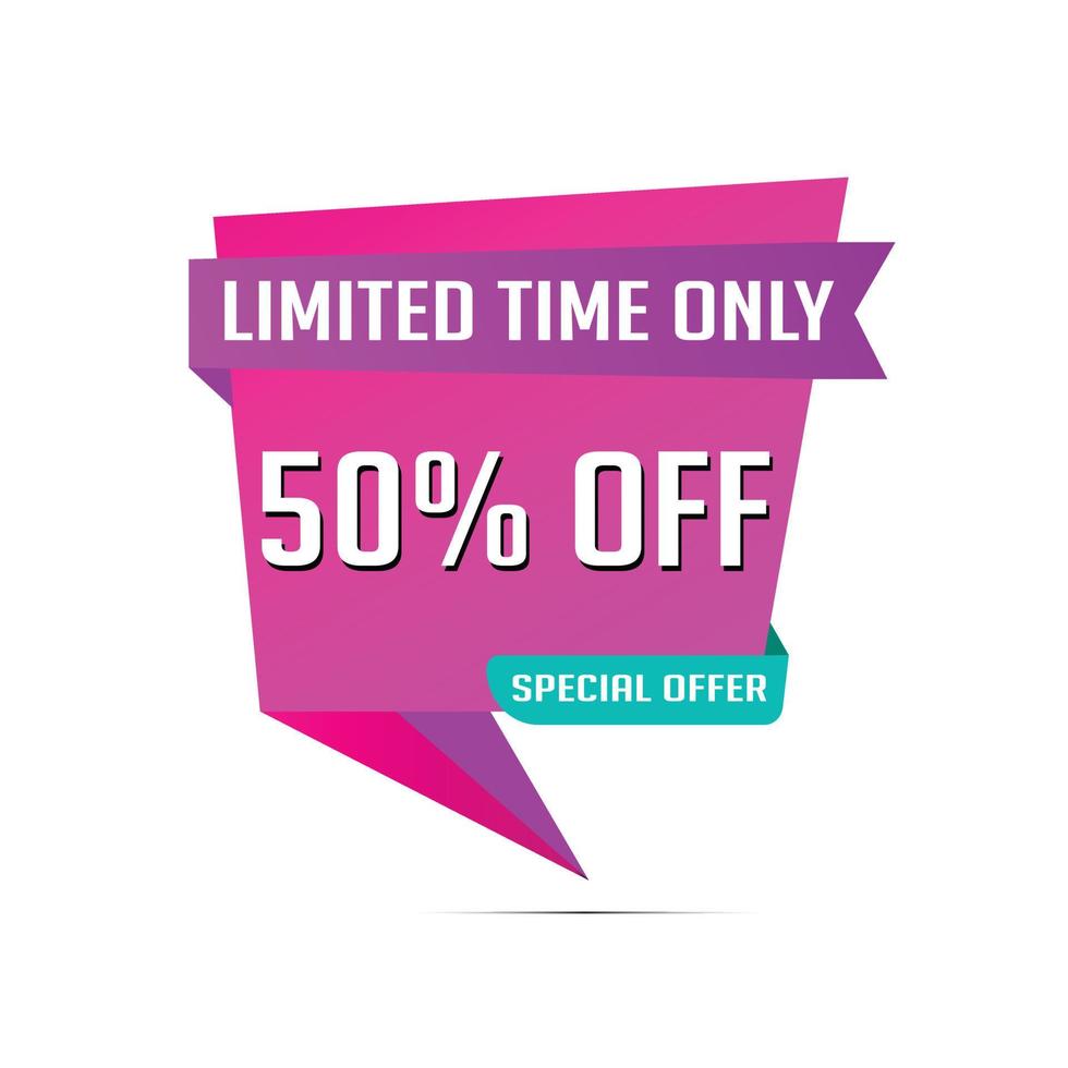 Special offer banner design. vector