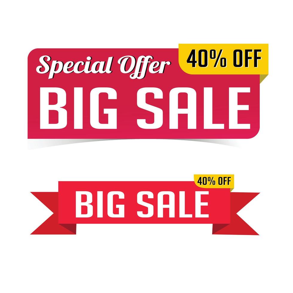 Big sale banner design vector
