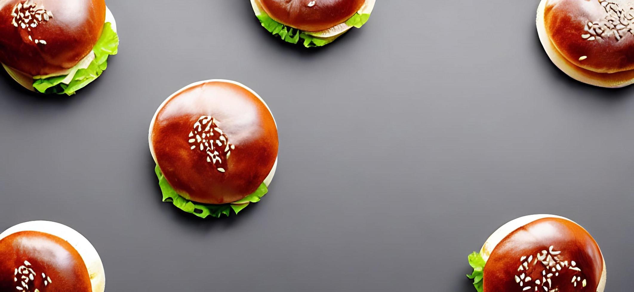 Gourmet fresh delicious homemade hamburger. photo
