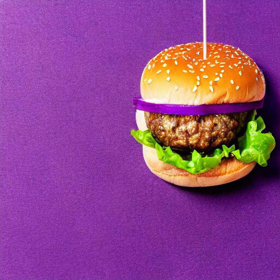 Gourmet fresh delicious homemade hamburger. photo