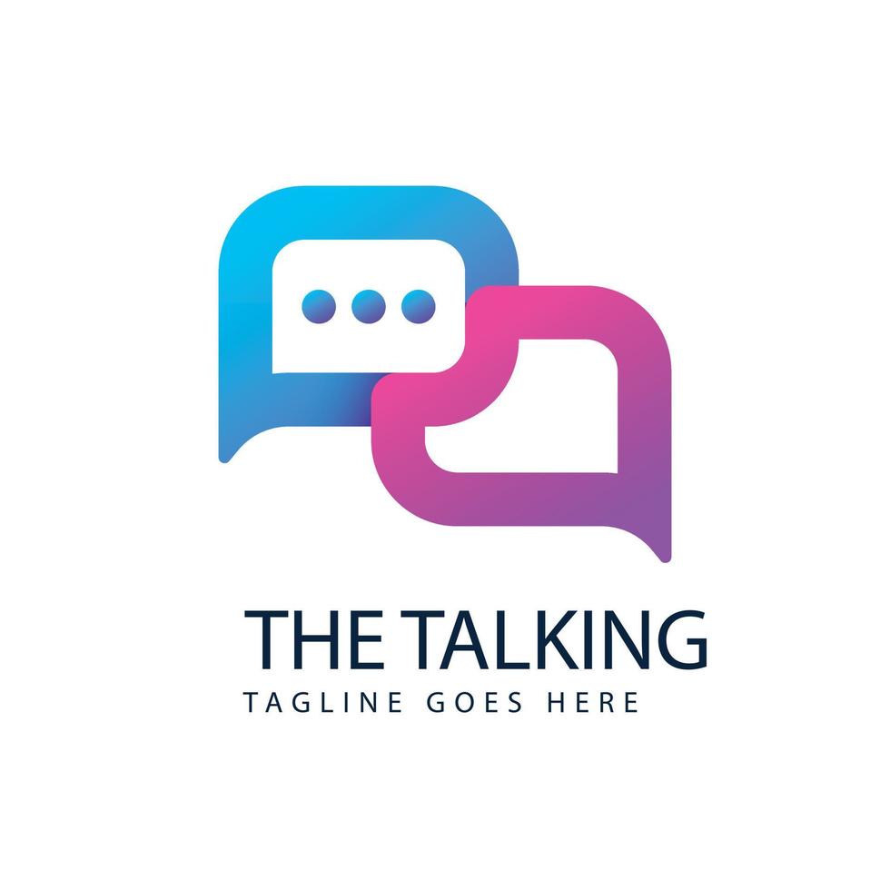 Gradient communication Logo vector