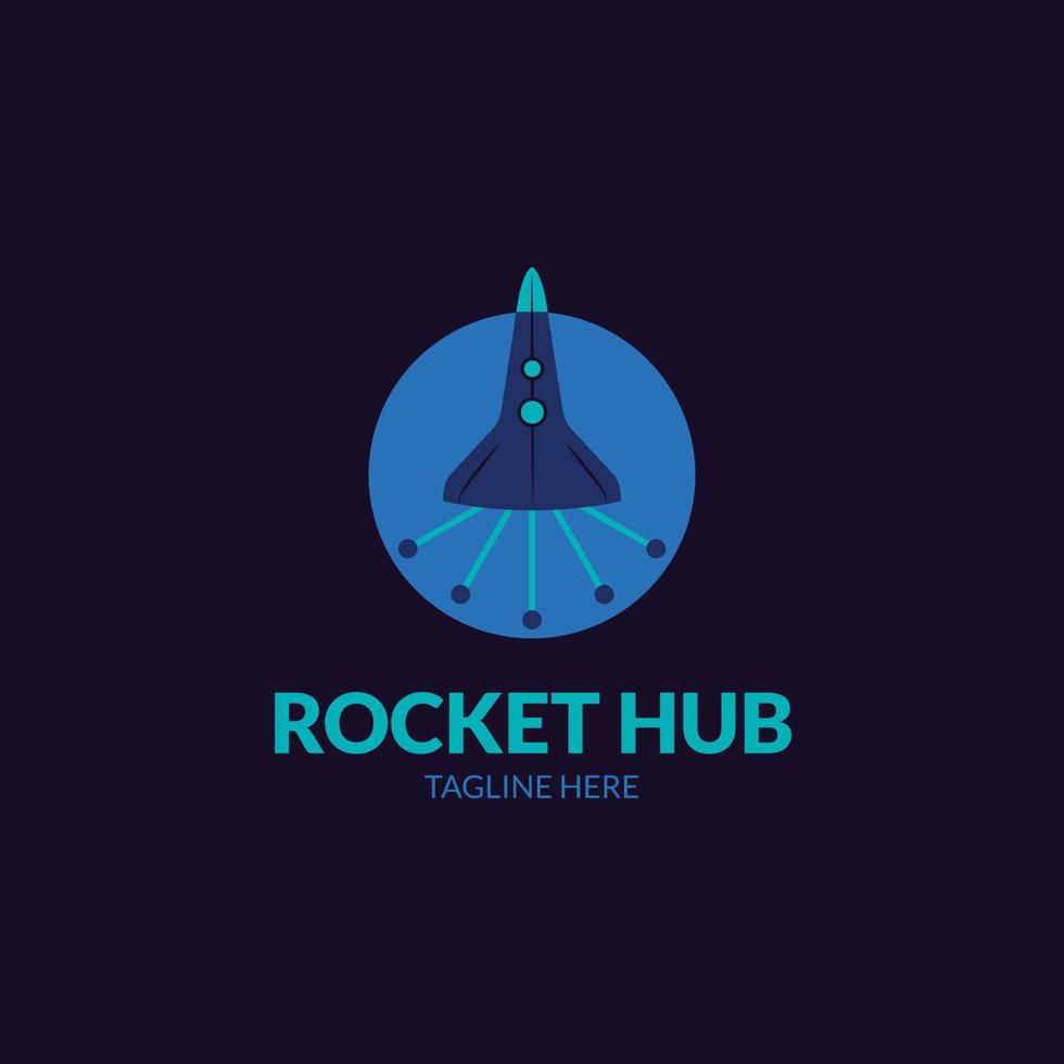 Hub logo design template vector