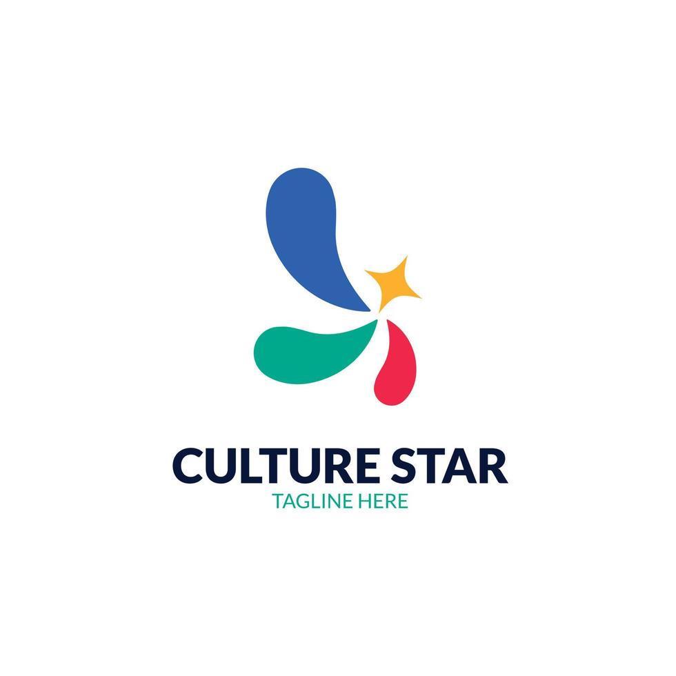 culture logo design template vector